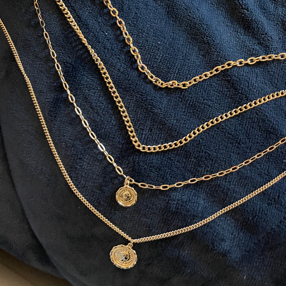 Gold attached necklace never worn